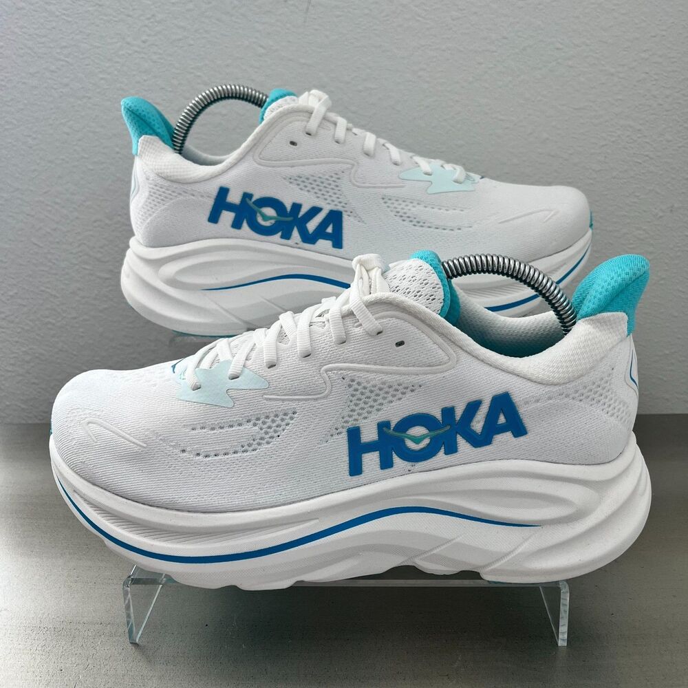 HOKA Clifton 10 Running Shoes | 1162032 VVKY | Men's 9 2E Wide | NEW